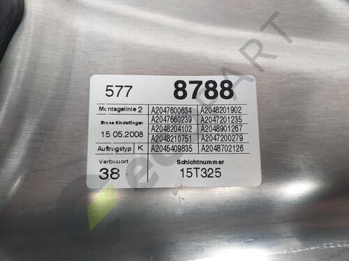 W204 MERCEDES C CLASS RIGHT FRONT Window Regulator